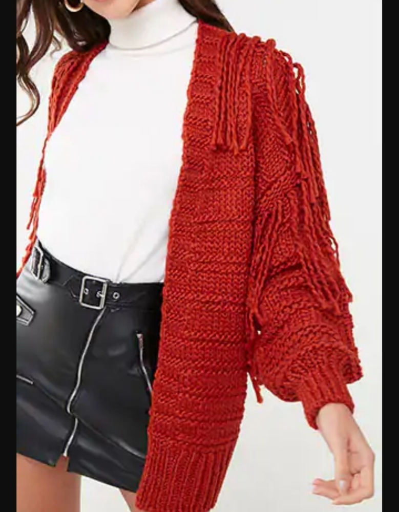 Forever 21 Fringe Cardigan